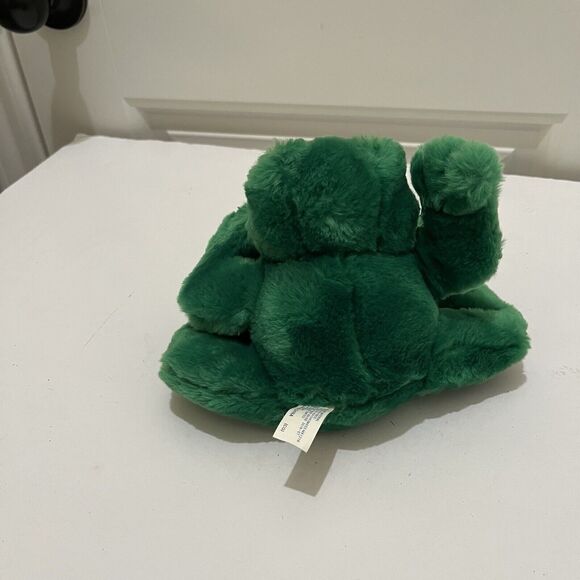 Vintage Main Joy Leaping Heart Love Collar Green Frog Plush Stuffed Animal 6" - Picture 6 of 10